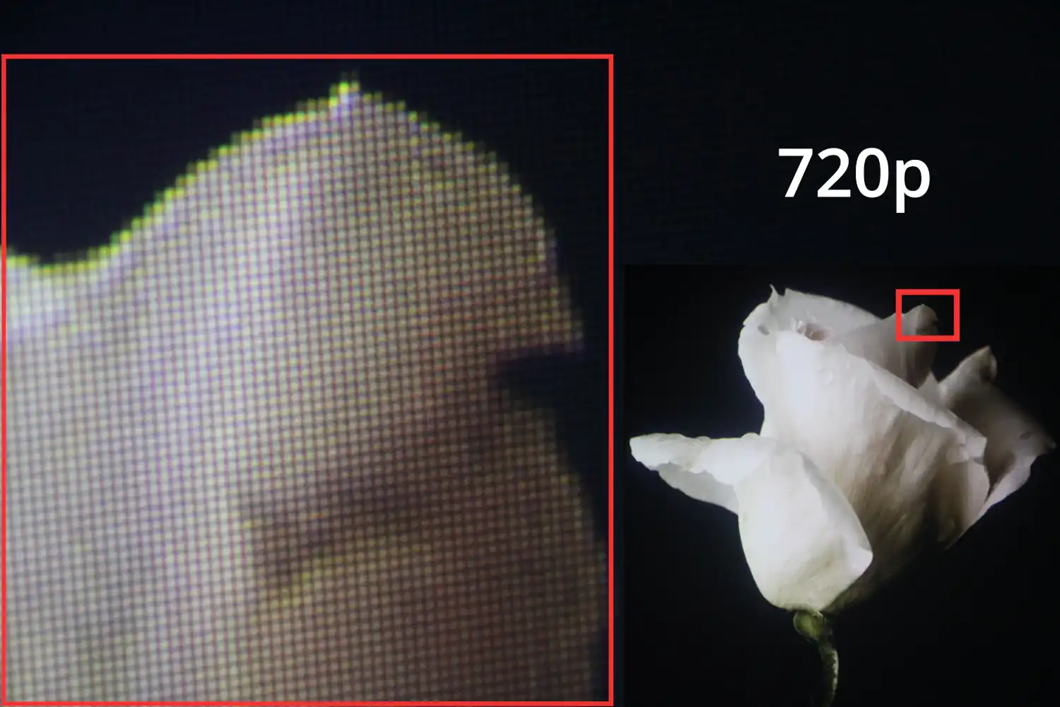 720p projector image quality