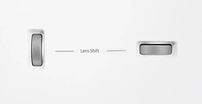 projector with horizontal lens shift